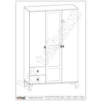 ARMONİ 3 LÜ GARDROP (SONOMO)