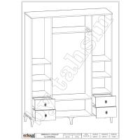 ARMONİ 4 LÜ GARDROP (SONOMO)